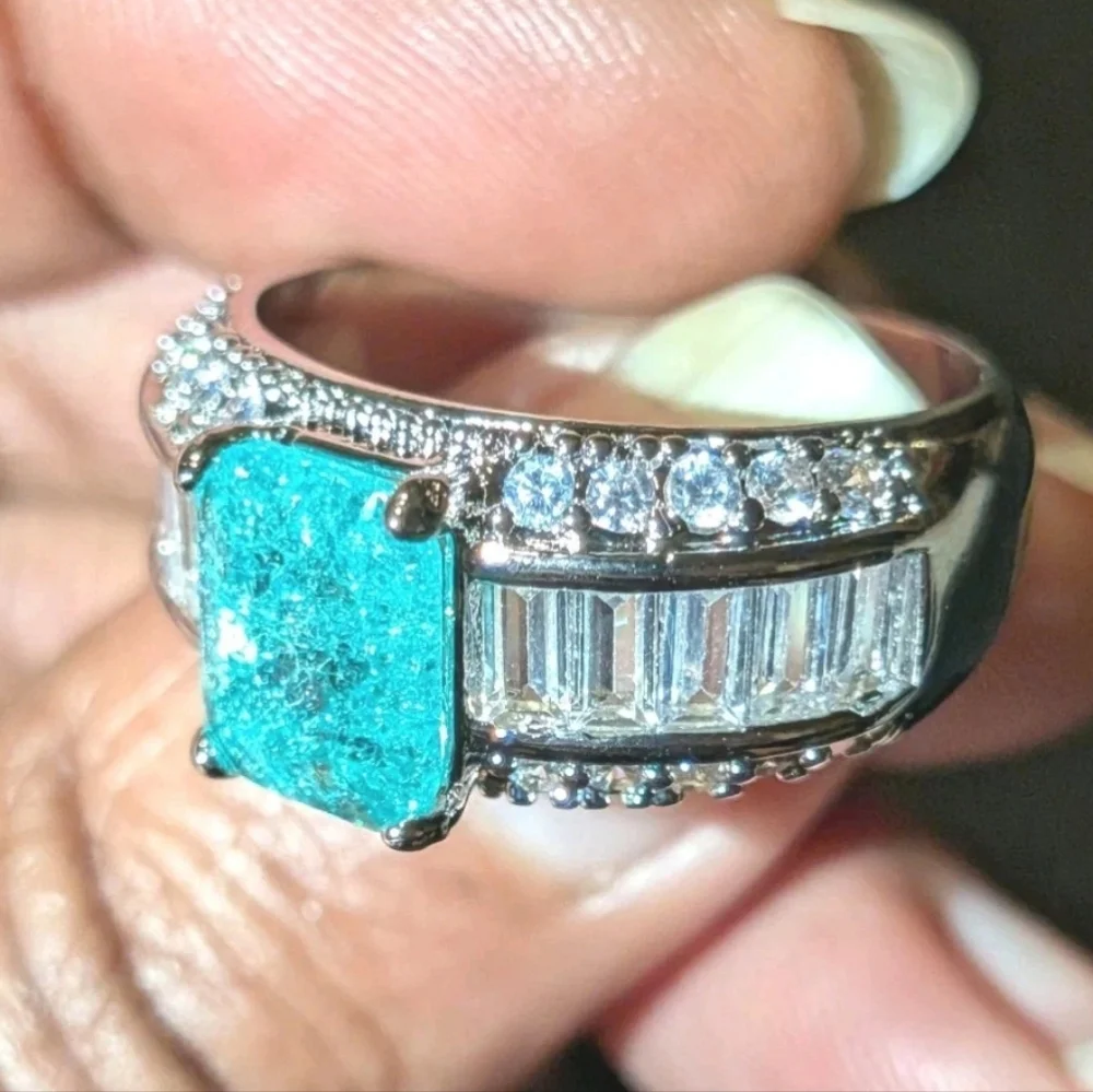 5 Ct Unisex Lab Created Diamond Sterling Silver 925 Ring For Male Or Female Sz 9